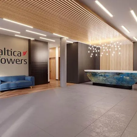 شقة Seaview Blisko Plazy Z Widokiem Na Morze Baltica Towers